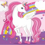 Servietten 33x33cm  Einhorn FSC-Mix, 20er,, Procos