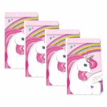 Partytüten Einhorn 4er  FSC-Mix, 14x30cm, Procos