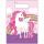 Partytüten Einhorn  17,5x30,5cm 6er, Partybags Unicorn aus Kunststoff, Procos