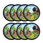 Pappteller Piraten D23cm  8er FSC-Mix, Procos