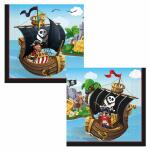 Servietten 33x33cm  Piraten FSC-Mix, 20er,, Procos