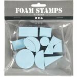 Moosgummi-Stempel  15-30mm 12er Set, 12 geometrischen...