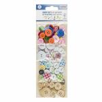Knopf-Set bunt gemischt  72teilig, Glorex