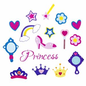 Sticker Prinzessin  Moosgummi, Glorex