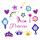 Sticker Prinzessin  Moosgummi, Glorex