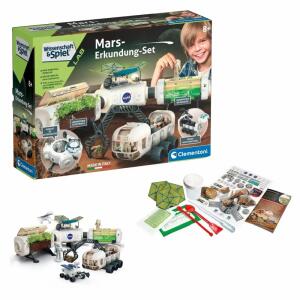 Mars-Erkundungs-Set  Raumstation mit botanischem Garten und Mars Rover,, ab 8 Jahren,, Clementoni