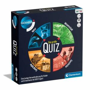 Galileo Das große Quiz  Fragen zu Geografie, Geschichte, Wissenschaften und Technik,, ab 8 Jahren,, Clementoni