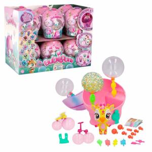 Sammelfigur Bubiloons  Ballon- und Perlenspaß, 13fach sortiert, Inhalt: 1 Bubiloons, 1, Bubble-Maker-Mundstück, 3 Stäbchen, 2 personalisierte, Accessoires, 8 Bubi-Goos, 1 Faltblatt, bunte Perlen,, Bubiloons-Tierchen erzeugen Blasen, die mit Perlen verzier