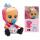 Cry Babies Puppe Dressy  Alice Storyland 30cm, Spielpuppe mit Funktion (Weinen, Tränen), glänzende, blonde, Haare, rosa Mantel, gestreifte Hose, Schürzenkleid im, Karo-Herzchen-Print, Arme und Beine sind weich und flexibel, beweglich, fixiertes Schnullerb