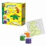 Knete Dinosaurier  Holzskellet, hölzerne...