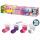 Knete Unicorn 4x 90g  1x Spielknete neonrosa, 1x Spielknete Glow In The Dark,, 1x Spielknete Glitzer lila, 1x Spielknete rosa,, SES