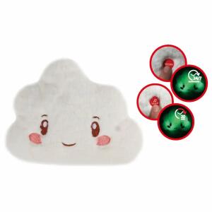 Nachtlampe Plüsch  Wolke 25x18cm, mit 2 Funktionen, 2x AAA Batterien enthalten,, ab 12 Moanten,, Van Manen