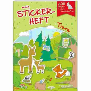 Mein Stickerheft. Tiere  Mein Stickerheft Tiere, von Elisabeth Kiefmann,, illustriert von Sandra Schmidt,, 24 Seiten, ab 6 Jahren,