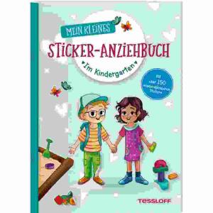Mein kleines Sticker-  Anziehbuch Im . . ., Mein kleines Sticker-Anziehbuch Im Kindergarten, illustriert von Anna-Lena Kühler,, 16 Seiten, ab 4 Jahren,