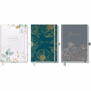 Journal Premium A5  dotted 192 Seiten, Bullet Journal Notizbuch, Lineatur dotted, 192 Seiten,, mit Gummiband, Stiftschlaufe, 2 Lesebändchen,, Trendstuff