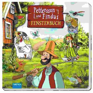 Fensterbuch Pettersson &  Findus, 18 x 18 cm, 10 Seiten,, Trötsch