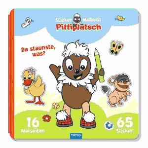 Pittiplatsch Stickerbuch  65 Sticker, 21 x 21 cm, 16 Seiten,, Trötsch