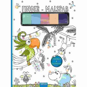 Finger-Malspaß Buch  mit 5 Stempelkissen, 20 x 27 cm, 24 Seiten,, Trötsch