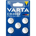 Batterien LITHIUM Coin  CR2032 5er, im Blister