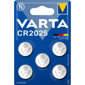 Batterien LITHIUM Coin  CR2025 5er, im Blister