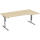Schreibtisch Elektro Flex 1.800 x 650-1.250 x 800/1.000 mm ahorn