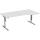 Schreibtisch Elektro Flex 1.800 x 650-1.250 x 800/1.000 mm lichtgrau