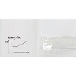 SIGEL GL225 Glas-Whiteboard Artverum - super-weiß - 200 x 100 x 1,80 cm - polierte Ecken - Sicherheitsglas (ESG), Stahl - GS-geprüft