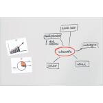 SIGEL GL520 Glas-Whiteboard Artverum - super-weiß - 150 x 100 x 1,80 cm - polierte Ecken - Sicherheitsglas (ESG), Stahl - GS-geprüft