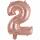 Folienballon Mini Zahl 2 rose 9909690 41cm
