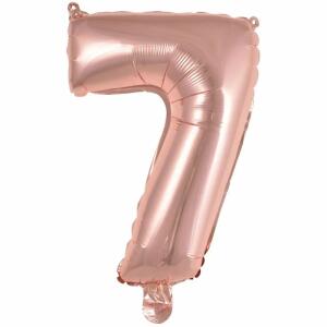 Folienballon Mini Zahl 7 rose 9909695 41cm