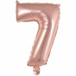 Folienballon Mini Zahl 7 rose 9909695 41cm