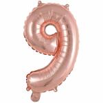 Folienballon Mini Zahl 9 rose 9909697 41cm
