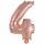 Folienballon Mini Zahl 4 rose 9909692 41cm