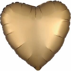 Folienballon Herz gold AMSCAN 9914102  43cm