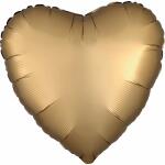Folienballon Herz gold AMSCAN 9914102  43cm