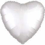 Folienballon Herz weiß AMSCAN 9914141  43cm