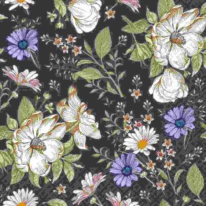 Blomma dunkelblau FSC-Mix, 3-lagig, 20 Stück,, stewo