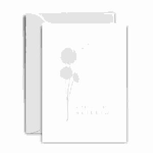 Pusteblumen, Karte mit Umschlag, Rössler