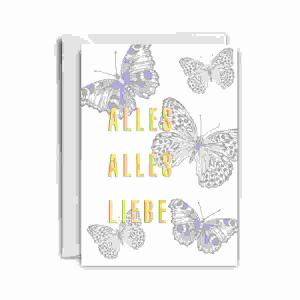 Alles alles Liebe, 1 Karte Format B6hd, 1 Briefumschlag,, Rössler