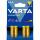 VARTA Batterie AAA/LR03 4 ST Longlife gelb