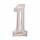 Folienballon Zahl 1 silber AMSCAN 9913226 66cm