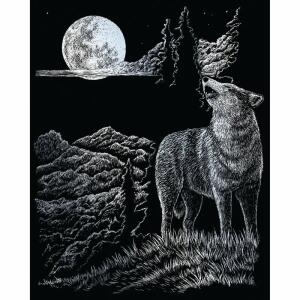 20x25cm silber, inklusive Kratzfeder, vorgezeichnete Linien, ab 8 Jahren,, ROYAL & LANGNICKEL