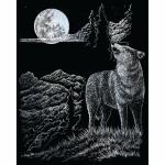 20x25cm silber, inklusive Kratzfeder, vorgezeichnete...