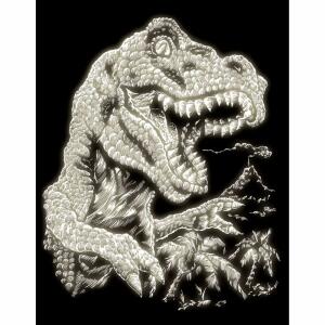 Rex Glow in the Dark, 20x25cm, inklusive Kratzfeder, vorgezeichnete Linien,, ab 8 Jahren,, ROYAL & LANGNICKEL