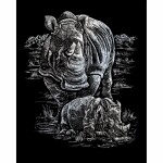 Babys 20x25cm silber, inklusive Kratzfeder,...