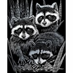 20x25cm silber, inklusive Kratzfeder, vorgezeichnete...
