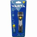 VARTA Taschenlampe LED Day Light Multi F10 schwarz/silber