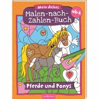 Zahlen Buch Pferde und, Mein dickes Malen nach Zahlen...
