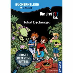 Tatort Dschungel, Kinderbuch von Anne Scheller,, illustriet von Steffen Gumpert,, 46 Seiten, ab 7 Jahren,, Kosmos