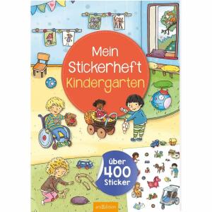 Kindergarten, Stickerbuch von Maja Wagner,, 40 Seiten, ab 3 Jahren, arsEdition